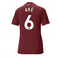 Camiseta Manchester City Nathan Ake #6 Tercera Equipación para mujer 2024-25 manga corta